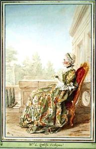 Therese Marguerite Chevalier de Montigny Comtesse dEsclignac by Louis Carrogis Carmontelle