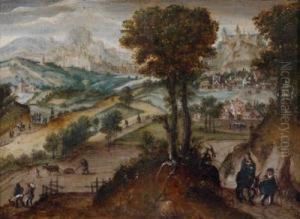 Weitelandschaft Mit Der Heiligen Familie Auf Der Flucht Nach Agypten