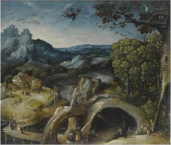 An Extensive Landscape With The Temptation Of St. Anthony - view 1
