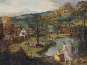 Landscape With Abraham And The Three Angels