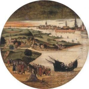 A View Of The Schelde Near Antwerp With The Miraculous Draught Offishes