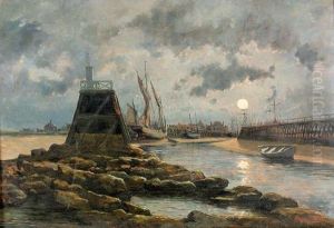 "vue Du Port De Courseulles (calvados)". "vue Du Port De Courseulles (calvados)".