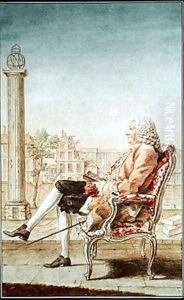 Monsieur Louis Petit de Bachaumont 1690-1771 by Louis Carrogis Carmontelle