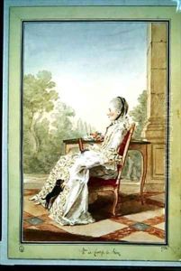 Pauline Charpentier dEnnery La comtesse de Blot by Louis Carrogis Carmontelle