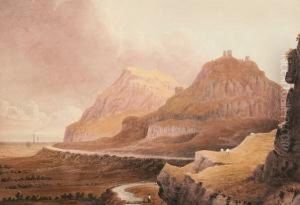 "dyserth Castle", With Another Verso, A Mountainous River Landscape