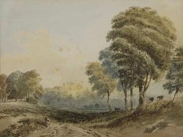 Landscape With Woman On A Path - view 1