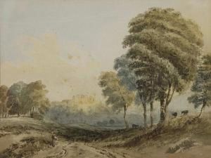 Landscape With Woman On A Path by Henry G. Gastineau