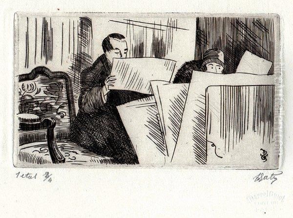 Les Amateurs D'estampes (galerie Guiot). - view 1