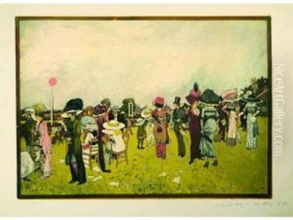 Le Grand Derby De Chantilly. 1910. - view 1