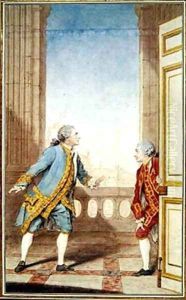 The Actor David Garrick 1716-1779 by Louis Carrogis Carmontelle