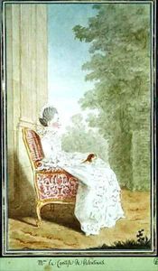 Comtesse de Valentinois 1728-1774 by Louis Carrogis Carmontelle