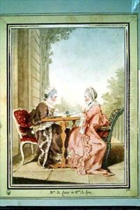Elisabeth Madame de Chalut et Madame de Spon by Louis Carrogis Carmontelle