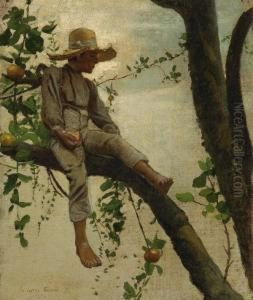 ''the Apple Picker'' by Gilbert Gaul