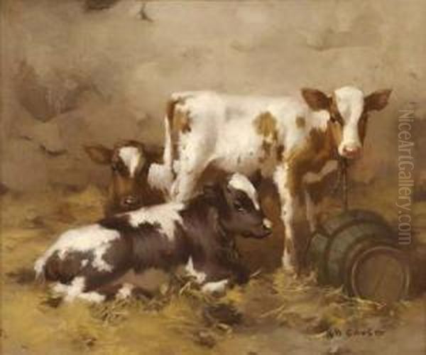 Calves In A Byre - view 1