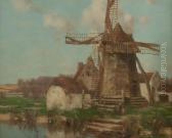 French Farm And Windmill - view 1