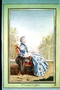 Marie Elisabeth de Talleyrand Perigord marquise de Chabannes by Louis Carrogis Carmontelle