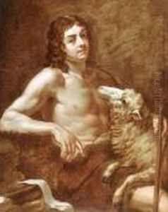 Saint John The Baptist by Giovanni Battista (Baciccio) Gaulli