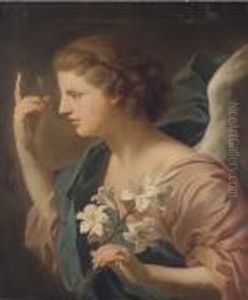 The Angel Of The Annunciation by Giovanni Battista (Baciccio) Gaulli