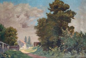 A Country Lane by Leo Gausson