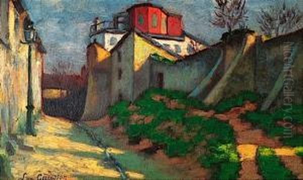 La Rue Cortot A Montmartre - view 1