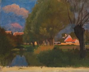 Paysage by Leo Gausson