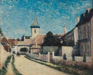 Route Traversant Le Village De Thorigny, Pres De Lagny
