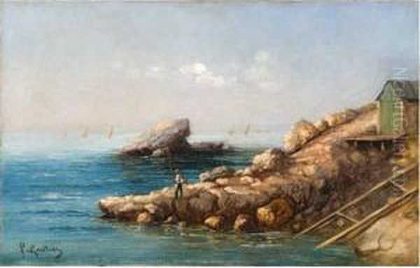 Pecheur En Bord De Mer. - view 1