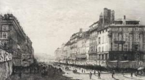 Marseille. La Canebiere. by Lucien Marcelin Gautier