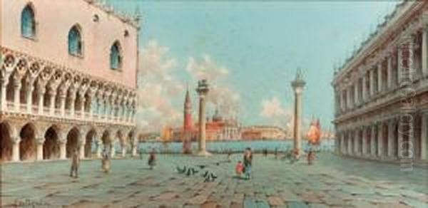 Veduta Dell""isola Di San Giorgio Dalla Piazzetta Di San Marco - view 1