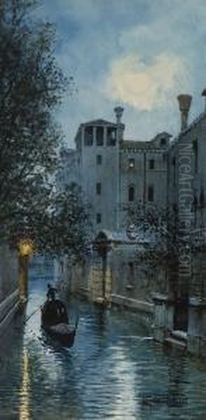 Nachtlicher Venezianischer
 Kanal. - view 1