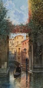 Venezianischer Kanal. by Natale Gavagnin