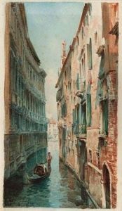 Nel Canale - 1890 by Natale Gavagnin