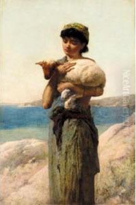 An Italian Shepherdess by Robert Gavin