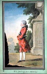 Francois Artus Hyacinthe Timoleon chevalier de Cosse neveu du marechal de Brissac by Louis Carrogis Carmontelle