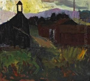 Sunset Steeple (coast Highway,montecito) by August Gay