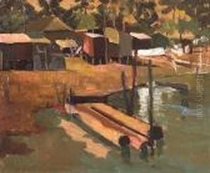 Untitled (pier); Bayside Homes (double-sided)