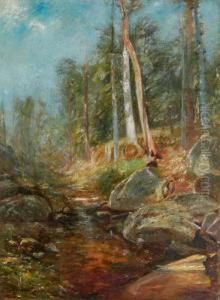 Stream Through A Forest by Edward B. Gay