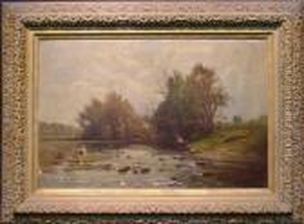 Fishing Along The Stream - view 1