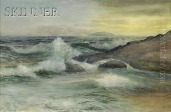 Surf And Rocks At Twilight - view 1