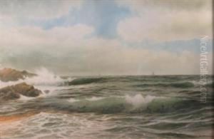 Ship Off A Rocky Coast