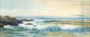 High Tide; Also A Companion Watercolor