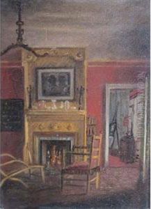 Interior With Fireplace by Walter Gay