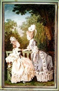 La Comtesse de Fitz James et la Comtesse dHulonstein by Louis Carrogis Carmontelle