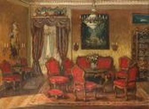 A Salon Interior by Walter Gay