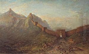 Soldiers At An Opening In The Great Wall Ofchina by Winckworth Allan Gay
