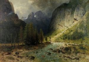 Wimbachtal by Ludwig Gebhardt