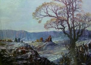 Tree In A Landscape by Leonid Gechtoff