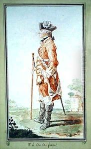 Louis Antoine Sophie de Vignerod du Plessis de Richelieu duc de Fronsac by Louis Carrogis Carmontelle