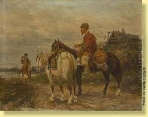 Cavalerie Irreguliere Turque Au Bord by Ludwik Gedlek