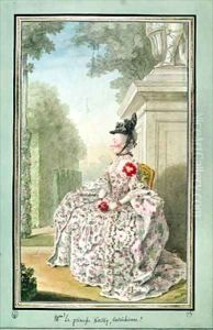 Madame de Kinsky nee Palfy by Louis Carrogis Carmontelle